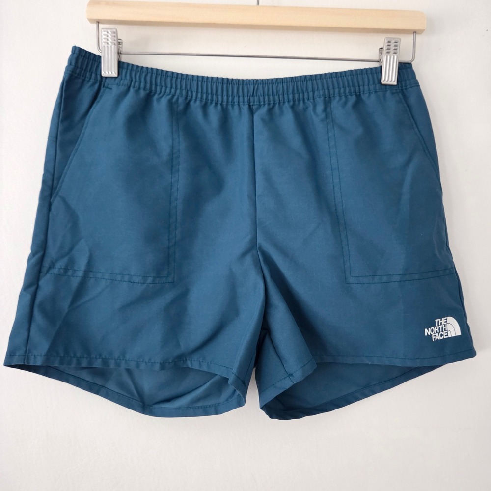 NEW The North Face Girls Amphibious V Short Teal Elastic Waist FlashDry XL 14/16